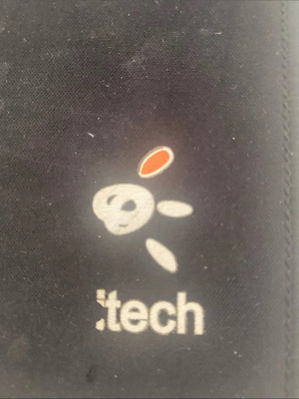Black Gaming Mouse Pad with Logo — Smooth Low-Profile Surface